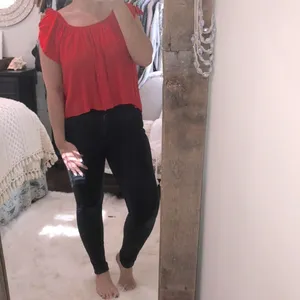 Altar'd State size small red boho tie sleeve top thumbnail 2