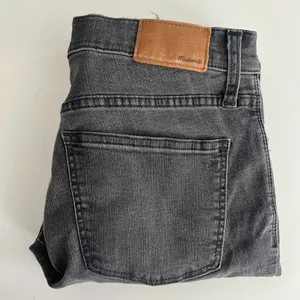 Madewell Skinny Jeans Women 28 Black Great 9 Inch High Rise Distressed Raw Hem thumbnail 10