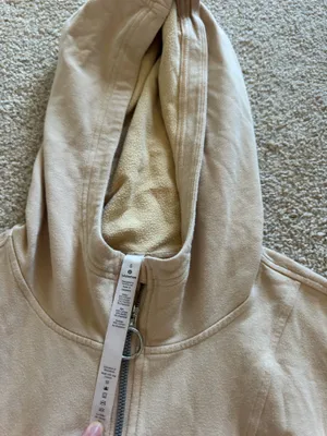 Lululemon beige scuba full zip thumbnail 2