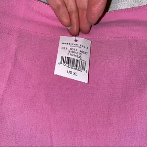 American Eagle Outfitters Midi Tie-Up Pink Wrap Skirt 🆕 XL thumbnail 11