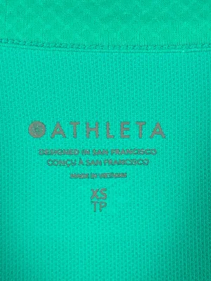 Athleta Advantage Polo Tank Top XS Teal Green Sleeveless Golf Tennis Performance thumbnail 10