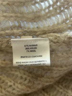 Eileen Fisher Mohair Knit Wide Mock Turtleneck Oversized Sweater Sz S Lagenlook thumbnail 10