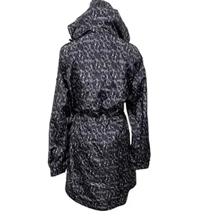 Lucky Brand Premium Performance Leopard Print Rain Jacket S thumbnail 6