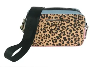 Steve Madden Color-block Pink & Brown Crossbody Bag thumbnail 1