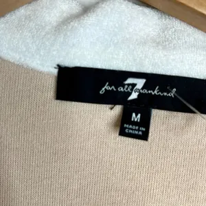 7 For All Mankind Women's Cropped Terry Cloth V-Neck Sweater Multicolor Size M thumbnail 8