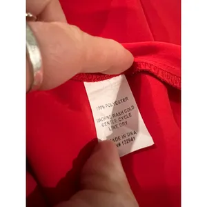 Amanda Uprichard Martinque Red Ruffled Wrap Midi Summer Dress Size Medium USA thumbnail 8