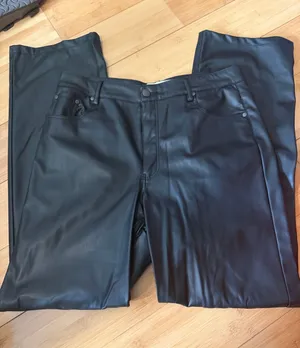 Zara Faux Leather Pants thumbnail 1