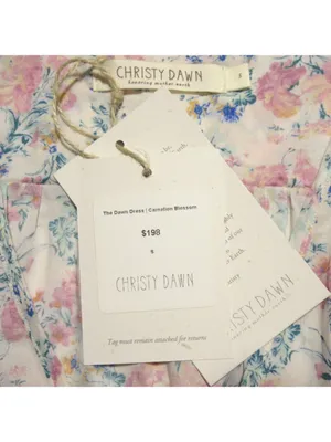 NWT Christy Dawn The Dawn in Carnation Blossom Lightweight Midi Dress S $198 thumbnail 5