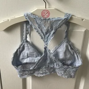 Aerie Light Blue Lace Unpadded Racerback Bralette thumbnail 3