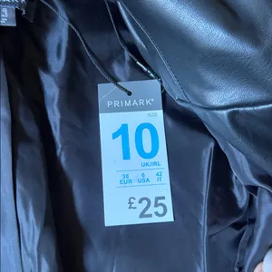 Primark Black Faux Leather Jacket thumbnail 3