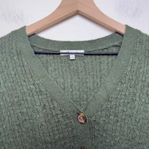 Madewell Women Alpaca Mayfair Cardigan Sweater XS‎ Green Goblin Gremlincore thumbnail 2
