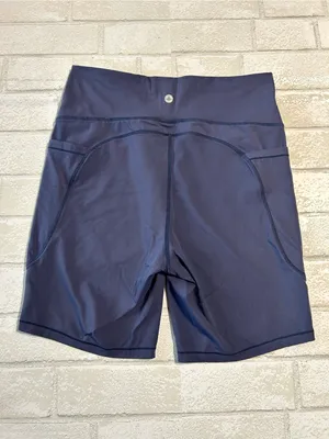 Halara High-Waist Navy Performance Bike Shorts thumbnail 2