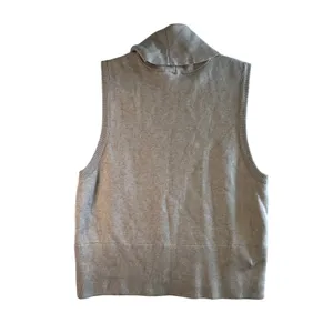 Pilcro Anthropologie Turtleneck Sweater‎ Vest Tank Top Beige Tan XL Womens thumbnail 2