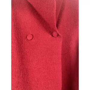 Orvis Boiled Wool Two Button‎ Jacket Women’s Size M Red Burgundy Cardigan Luxury thumbnail 3