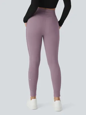 Halara SoftlyZero Plush High Waisted Full Length Jogger Large Mauve Purple thumbnail 9