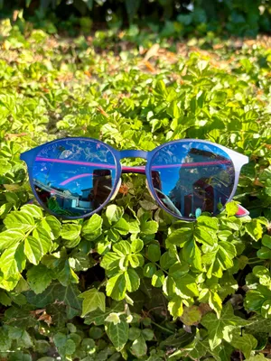 Gucci GG0504S-003 blue mirrored 52mm round unisex sunglasses thumbnail 3