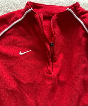 Red Nike Dri-Fit fleece Pullover  thumbnail 2