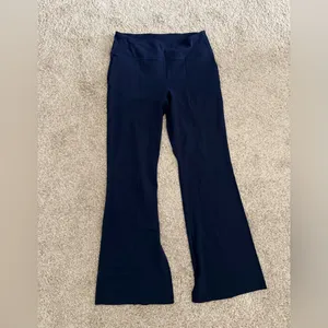 Lululemon Groove High Rise Flared Pants with pockets size 12 true navy thumbnail 4