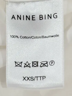 Anine Bing Mika Button Down Shirt XXS White Oversized Capsule Clean Chic Classic thumbnail 9