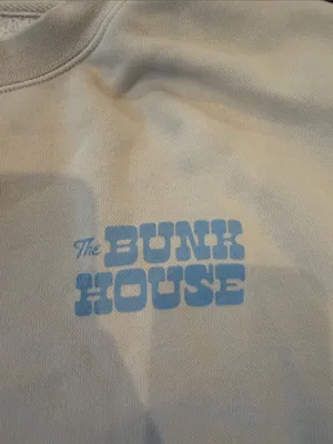 The Bunk House Cream Crewneck Sweatshirt “Down the Shore” - Medium - C4-113 thumbnail 3