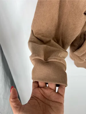Thread & Supply Camel Corduroy‎ Bomber Jacket Size XS Tan thumbnail 4