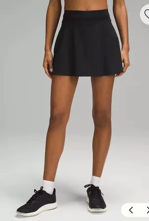 NWOT Lululemon Black Lightweight High-Rise Tennis Skirt thumbnail 1