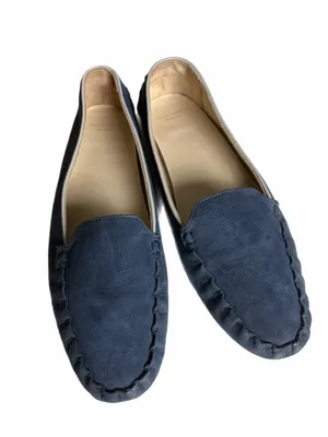 COLE HAAN GRAND.OS Navy Blue Nubuck Driving Loafers Moccasins Size 11 thumbnail 6