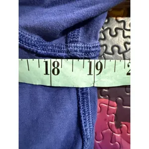 Lululemon Athletica Long Sleeve Cropped Top Blue Athleisure‎ Women Size 6 thumbnail 5