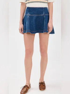 Reformation Bentley Denim Mini Skirt thumbnail 3