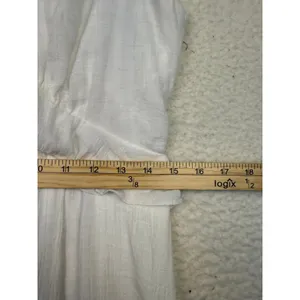 Audrey Parks Francesca's White Ruffle Maxi‎ Large Dress Beach Bridal Feminine thumbnail 6
