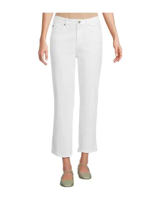 Eileen Fisher Womens Straight Cropped Jeans S5GDD-P4870M White XL thumbnail 10