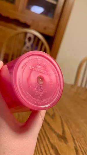 Starbucks Pink Swirl Tumbler with Straw thumbnail 2