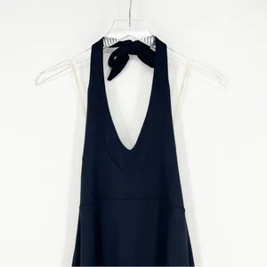 Patagonia Iliana Knee Length Halter Dress Women's Size XS Black‎ Outdoor Travel thumbnail 4