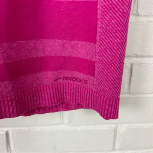 Brooks Running Pink Striped Tank Top Size S thumbnail 5
