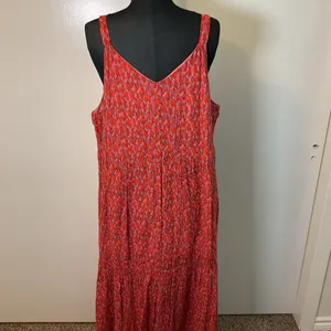 Joie Pink Tiered Maxi Sundress Women’s Size XXL Floral Resort Wear thumbnail 11