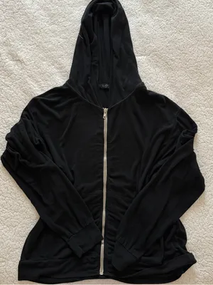 Brandy Melville Hooded Zip Lightweight Jacket thumbnail 1