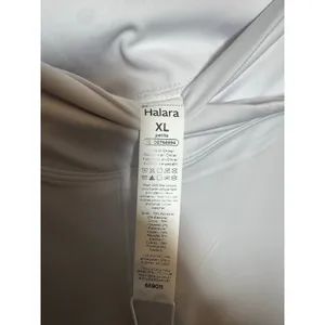 New Halara Crossover High Waisted Back Pocket Super Flare Leggings White XL thumbnail 10