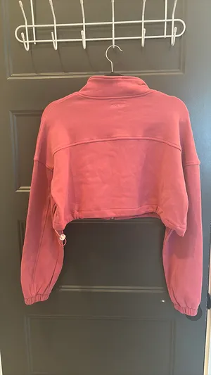 Gold Hinge Cropped Zip-Up thumbnail 5