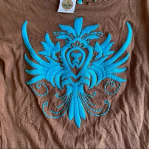 Texas Couture Small Tshirt Top Brown thumbnail 2