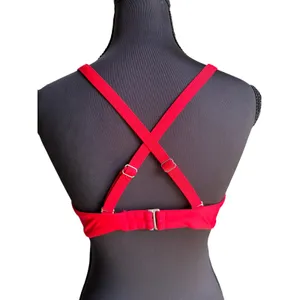 Athleta Twist Front Underwire Bikini Top | 34B/C | Red | Bra-Sized Swim Top thumbnail 6
