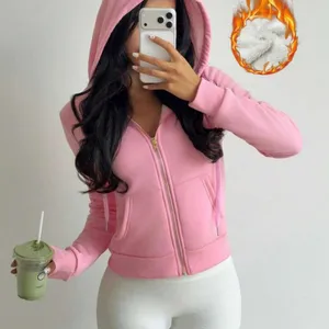 Pink Teddy Jacket for Women Size M thumbnail 3