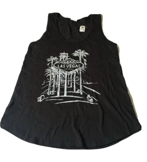 Las Vegas Tank top Size Medium Black thumbnail 1
