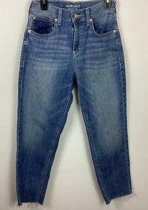 Ariat Boyfriend High Rise Jordana Straight Bombshell Jeans Size 28R thumbnail 1