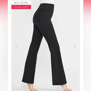 Yummie NWT Susie Flare Shaping Legging Cotton Stretch Black Women's Pants Small thumbnail 3