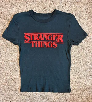 Netflix Embroidered Stranger Things Cropped Tee thumbnail 1