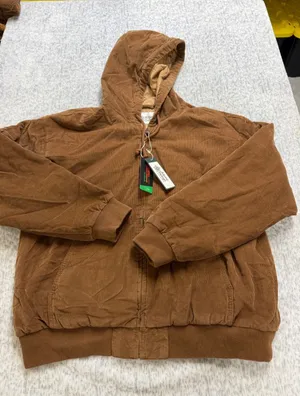 Alpine Design Womens‎ Corduroy Quilted FZ Hood Jacket Roasted Coffee ADW24701 M thumbnail 1