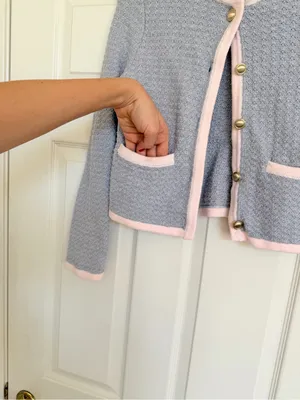 Abercrombie & Fitch Sweetheart Cottage Classy textural‎ Crew Cardigan Sweater thumbnail 6