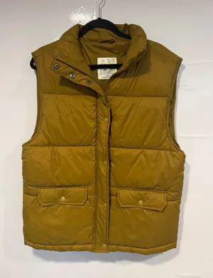 Aerie‎ Offline Puffer Vest in Mustard Yellow thumbnail 1
