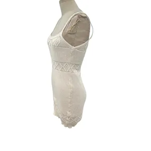 Hello Molly Venus Retrograde Knit Mini Dress Beige Cream Size‎ US 8 thumbnail 7