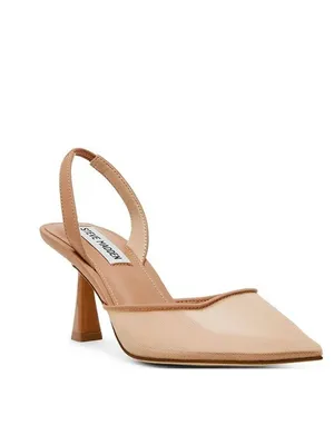 Steve Madden Finlee Mesh Slingback Pumps Size 9.5 Natural thumbnail 2